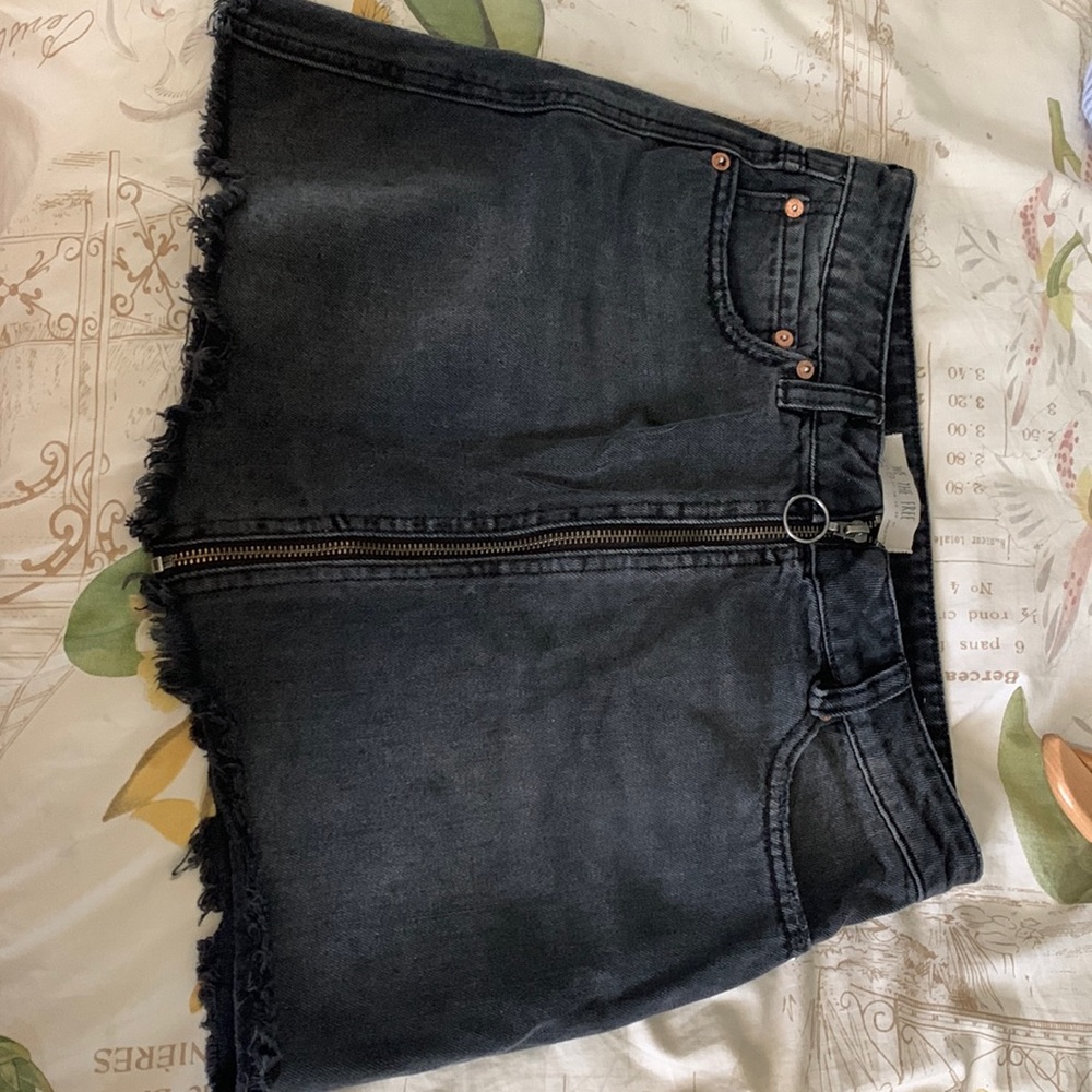 WE THE FREE jean skirt